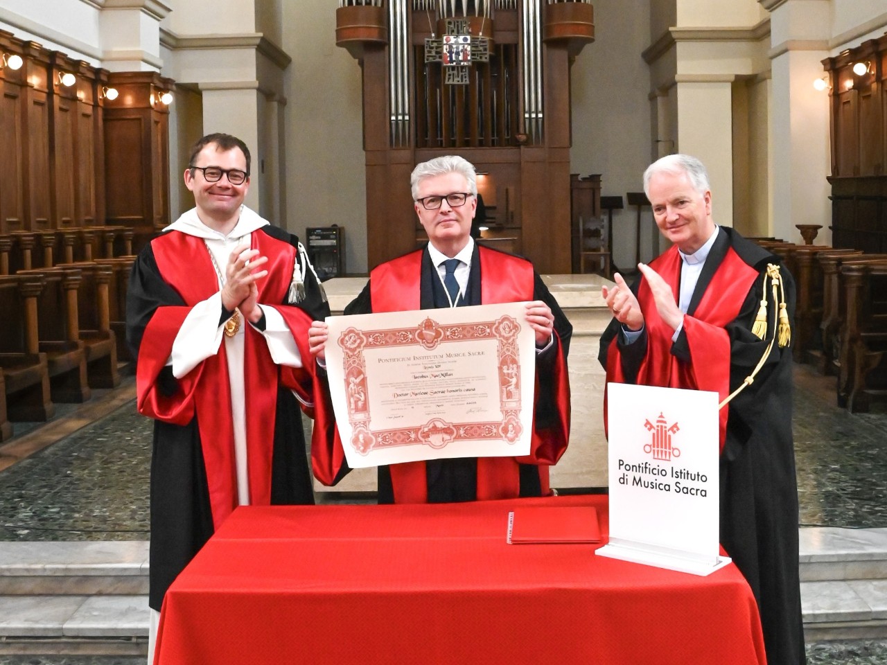 Conferimento del Dottorato Honoris Causa in Musica Sacra a Sir James MacMillan